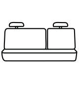 Covercraft 19-24 Subaru Forester Endura PrecisionFit Custom Second Row Seat Covers - Silver/Silver thumbnail 1