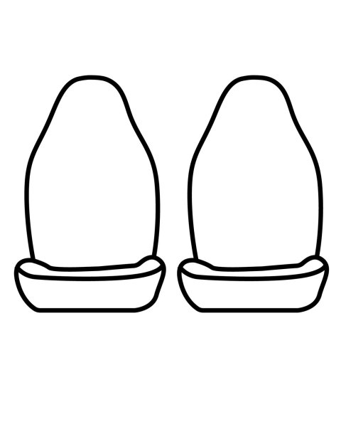 Covercraft 07-09 Dodge Nitro Polycotton SeatSaver Custom Front Row Seat Covers - Grey