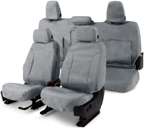 Covercraft 16-20 Ford Transit Waterproof Polyester SeatSaver Custom Front Row Seat Covers - Grey thumbnail 4