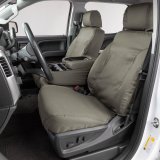 Covercraft 19-20 Ford F-150/19-22 Polycotton SeatSaver Custom Front Row Seat Covers - Misty Grey thumbnail 1