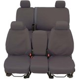 Covercraft 19-20 Ford F-150/19-22 Polycotton SeatSaver Custom Front Row Seat Covers - Misty Grey thumbnail 2