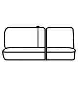 Covercraft 04-08 Dodge Ram Polycotton SeatSaver Custom Second Row Seat Covers - Grey thumbnail 2