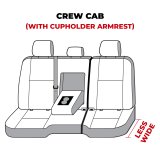 Covercraft 11-24 Dodge Ram Waterproof Polyester SeatSaver Custom Second Row Seat Covers - Grey thumbnail 3