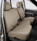 Covercraft 16-24 Nissan Titan Polycotton SeatSaver Custom Second Row Seat Covers - Taupe thumbnail 2