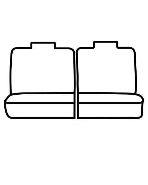 Covercraft 20-23 Ford Explorer Polycotton SeatSaver Custom Second Row Seat Covers - Charcoal thumbnail 2