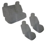 Covercraft 21-23 Ford Bronco Polycotton SeatSaver Custom Second Row Seat Covers - Charcoal thumbnail 2