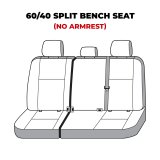 Covercraft 22-23 Toyota Tundra Polycotton SeatSaver Custom Second Row Seat Covers - Grey thumbnail 1