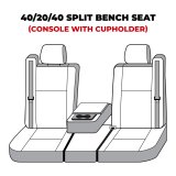 Covercraft 01-06 Ford Super Duty Carhartt Super Dux SeatSaver Custom Front Row Seat Covers - Black thumbnail 5