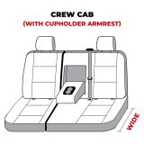 Covercraft 07-13 GMC Sierra/Silverado Carhartt SeatSaver Custom Second Row Seat Covers - Brown thumbnail 4