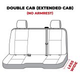 Covercraft 14 Chevrolet Silverado Carhartt Super Dux SeatSaver Custom Second Row Seat Covers - Black thumbnail 2