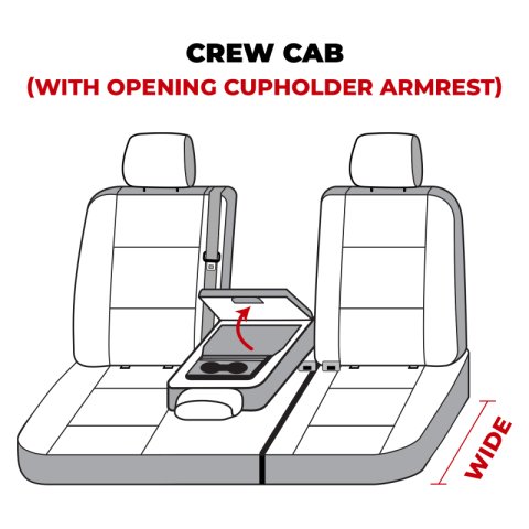 Covercraft 19-24 Dodge Ram 1500 Carhartt SeatSaver Custom Second Row Seat Covers - Gravel thumbnail 6