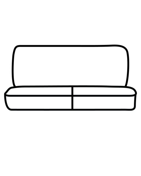 Covercraft 19-24 Chevrolet Silverado Leatherette PrecisionFit Custom Second Row Seat Covers - Black