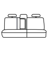 Covercraft 19-24 Dodge Ram 1500 Endura PrecisionFit Custom Second Row Seat Covers - Black/Black thumbnail 1