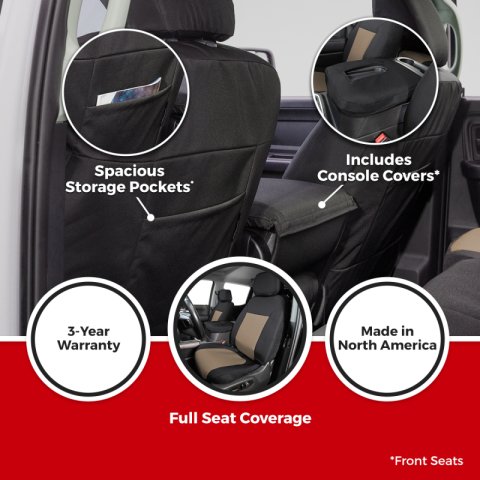 Covercraft 20-24 Subaru Outback/ Endura PrecisionFit Custom Front Row Seat Covers - Charcoal/Silver thumbnail 4