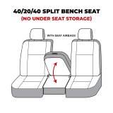 Covercraft 11-16 Dodge Ram Carhartt Super Dux SeatSaver Custom Front Row Seat Covers - Black thumbnail 5