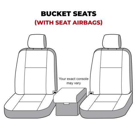 Covercraft 19-24 Dodge Ram 2500/3500/4500 Fr Bucket Endura Logo SeatSaver Front Row Seat Covers