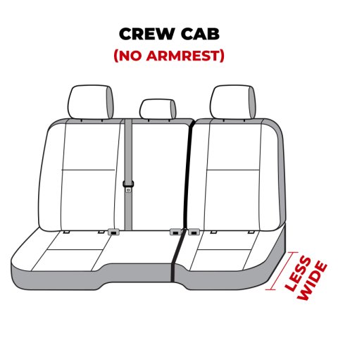 Covercraft 11-23 Dodge Ram Crew/Quad Cabs Rear w/o FDA Endura Logo SeatSaver Second Row Seat Covers