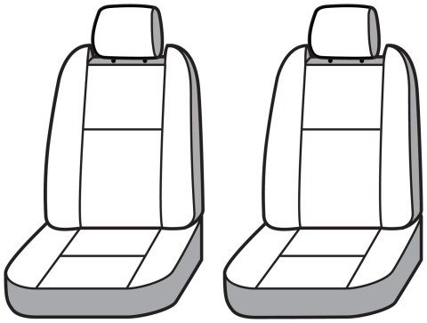Covercraft 2024+ Toyota Corolla Cross Endura Waterproof SeatSaver Front Row Seat Covers - Grey thumbnail 1