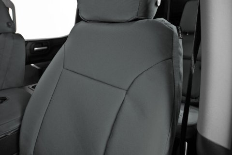 Covercraft 23-25 Ford F250-F550 Endura PrecisionFit Custom Front Row Seat Covers - Charcoal/Charcoal