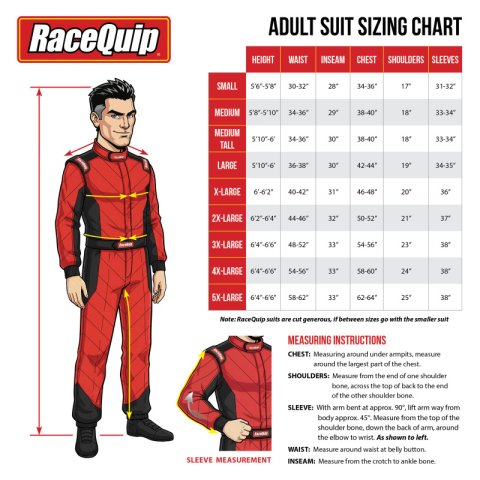 RaceQuip Blue Chevron-1 Suit - SFI-1 XL thumbnail 4