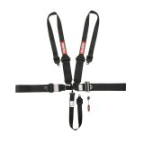 RaceQuip L & L 5pt Ratchet HNR Harness Black thumbnail 1