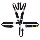 RaceQuip L & L 5pt Ratchet HNR Harness Black thumbnail 8