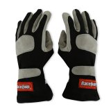 RaceQuip Black 1-Layer SFI-1 Glove - Small thumbnail 2