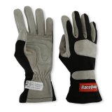 RaceQuip Black 1-Layer SFI-1 Glove - Small thumbnail 4