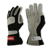 RaceQuip Black 1-Layer SFI-1 Glove - Medium thumbnail 5