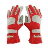RaceQuip Red 1-Layer SFI-1 Glove - Large thumbnail 2