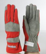 RaceQuip Red 1-Layer SFI-1 Glove - XL thumbnail 1