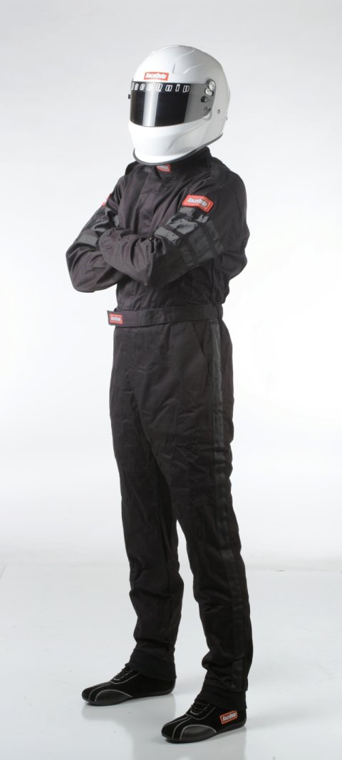 RaceQuip Black SFI-1 1-L Suit - 2XL thumbnail 1