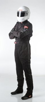 RaceQuip Black SFI-1 1-L Suit - 3XL thumbnail 1