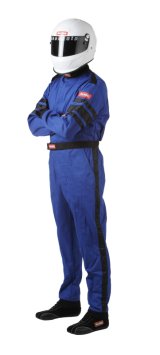 RaceQuip Blue SFI-1 1-L Suit - 2XL thumbnail 2