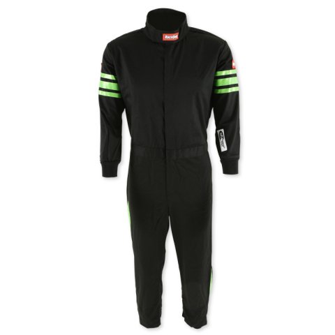 RaceQuip Green Trim SFI-1 JR. Suit - KMedium thumbnail 2