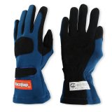 RaceQuip Blue 2-Layer SFI-5 Glove - Medium thumbnail 5