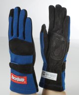 RaceQuip Blue 2-Layer SFI-5 Glove - XL thumbnail 1