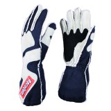 RaceQuip SFI-5 Gray/Black Medium Outseam w/ Closure Glove thumbnail 1
