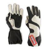 RaceQuip SFI-5 Gray/Black Large Outseam w/ Closure Glove thumbnail 3