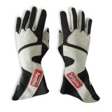 RaceQuip SFI-5 Gray/Black Large Long Angle Cut Glove thumbnail 2
