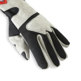 RaceQuip SFI-5 Gray/Black Large Long Angle Cut Glove thumbnail 3