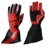 RaceQuip SFI-5 Red/Black Medium Outseam Angle Cut Glove thumbnail 6