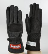 RaceQuip Black 2-Layer SFI-5 Glove Kid - Xsm K7 thumbnail 4