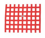 RaceQuip Red Ribbon Window Net thumbnail 2