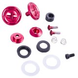 RaceQuip Red Hardware Pivot Kit for Face Shield Fits PRO & VESTA Model Helmets thumbnail 2