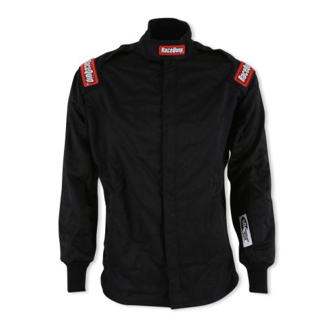 RaceQuip Black Chevron-5 Jacket SFI-5 - Medium thumbnail 1