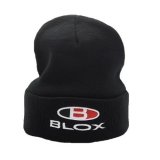 BLOX Racing Classic Beanie - Black w/ Stacked Logo thumbnail 1