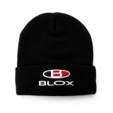 BLOX Racing Classic Beanie - Black w/ Stacked Logo thumbnail 3