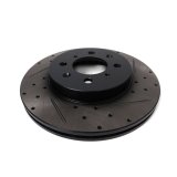 BLOX Racing 90-01 Acura Integra (Excl Type-R) Front Slotted & Drilled Rotors - Pair thumbnail 3