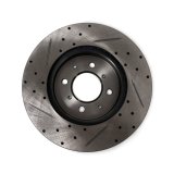 BLOX Racing 90-01 Acura Integra (Excl Type-R) Front Slotted & Drilled Rotors - Pair thumbnail 4